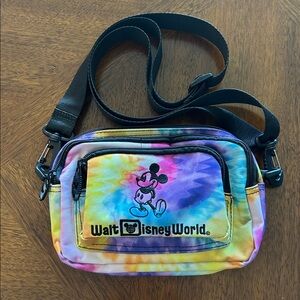 Walt Disney World Tie-Dye Mickey Mouse Crossbody Belt Bag convertible Fanny pack